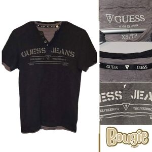 Guess Black T-Shirt Mens XS